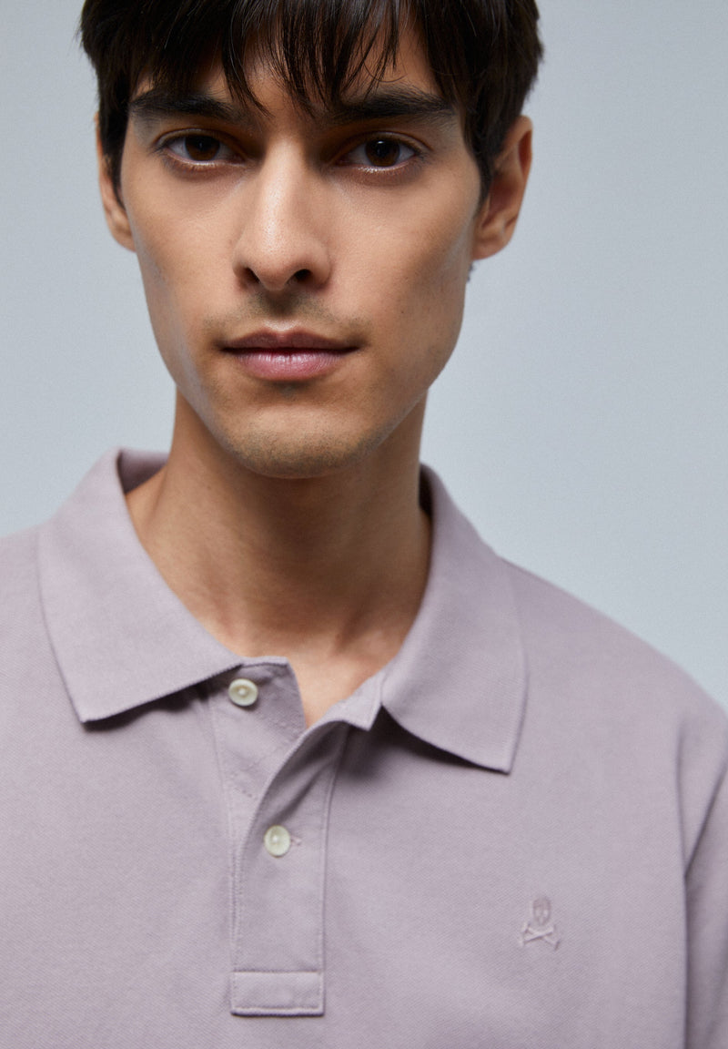BASIC-POLOSHIRT MIT TOTENKOPF