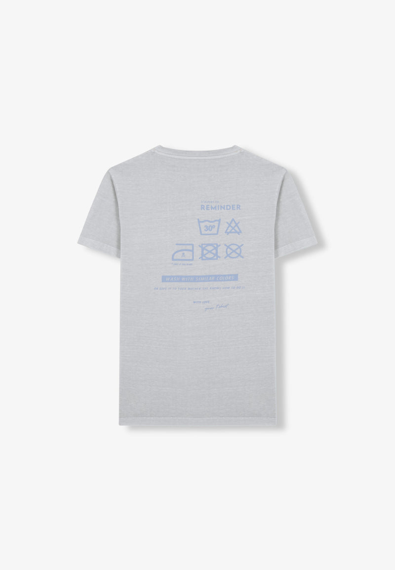 T-SHIRT MIT PRINT IN KONTRASTFARBE