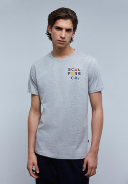 SHIRT MIT LOGO IM FLOCKPRINT VORNE