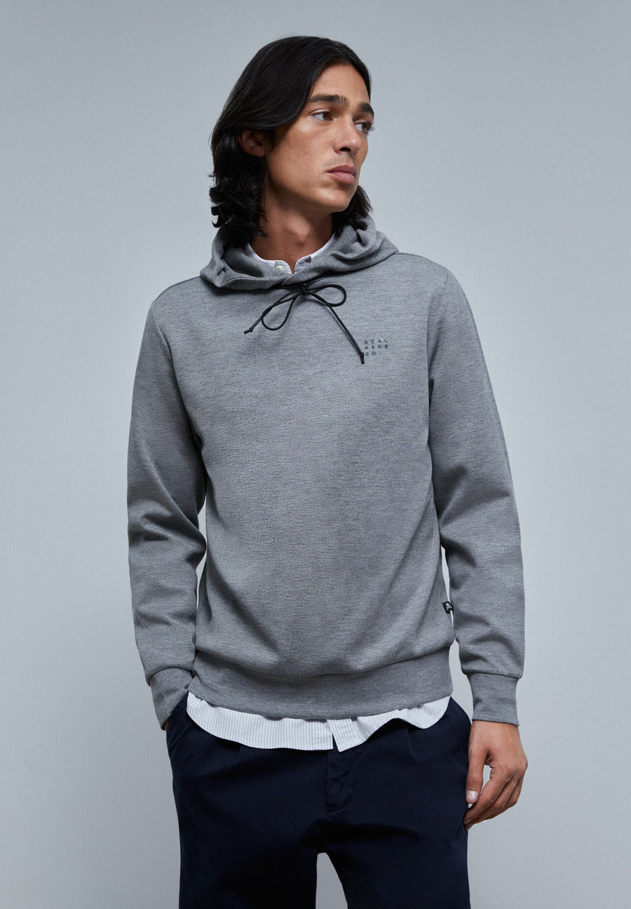 HOODIE IM NEOPREN-LOOK