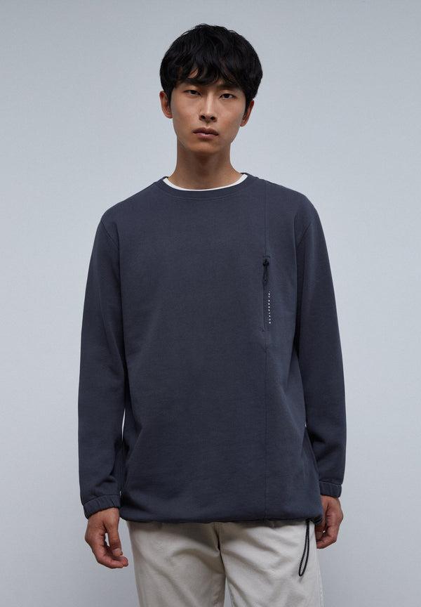 SWEATSHIRT MIT SCHRÄGTASCHE