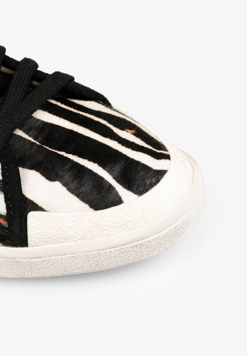 HOHE SNEAKER MIT ZEBRAMUSTER