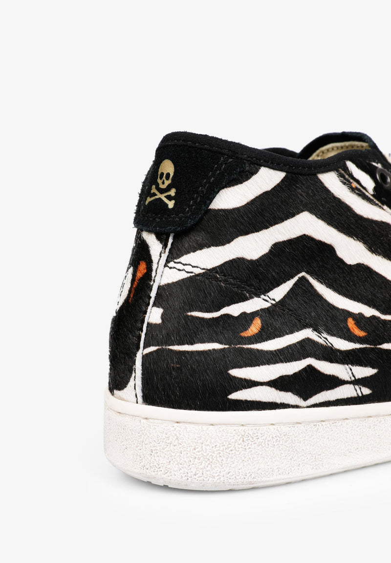 HOHE SNEAKER MIT ZEBRAMUSTER