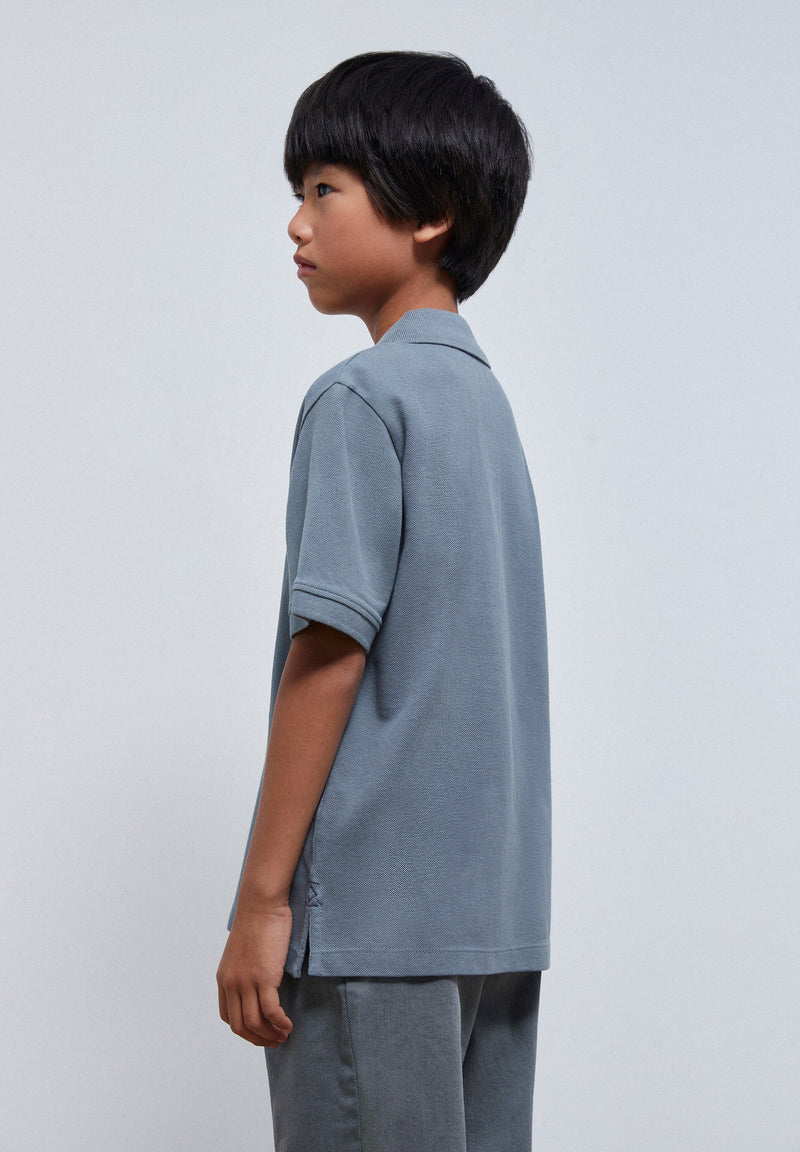 BASIC-POLOSHIRT MIT TOTENKOPF