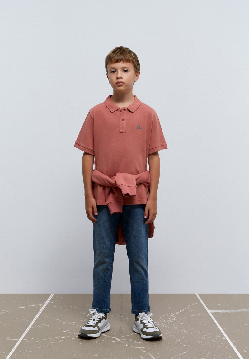 BASIC-POLOSHIRT MIT TOTENKOPF