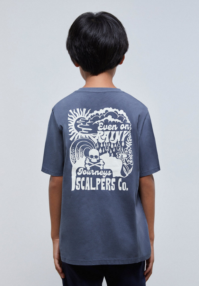 SHIRT MIT KONTRASTPRIINT AUF DEM RÜCKEN