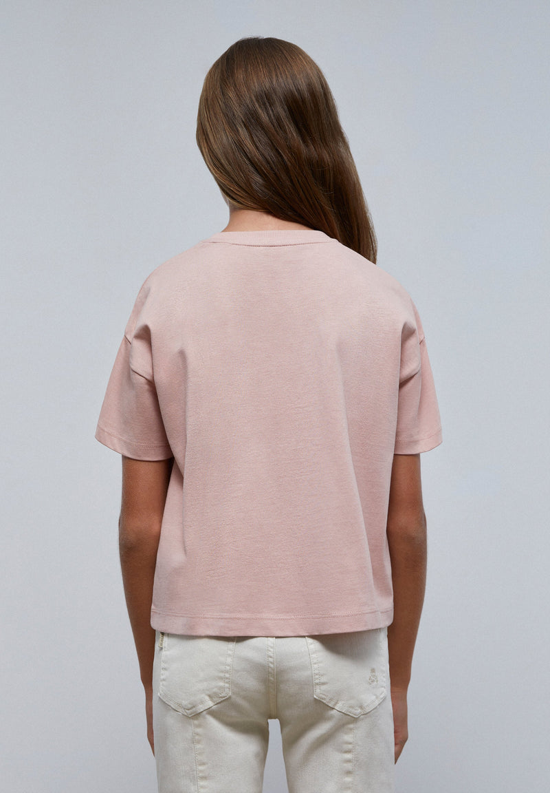 SHIRT MIT SCHAUMDRUCK VORNE