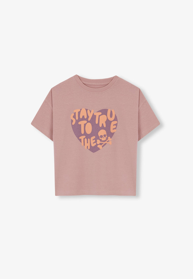SHIRT MIT SCHAUMDRUCK VORNE