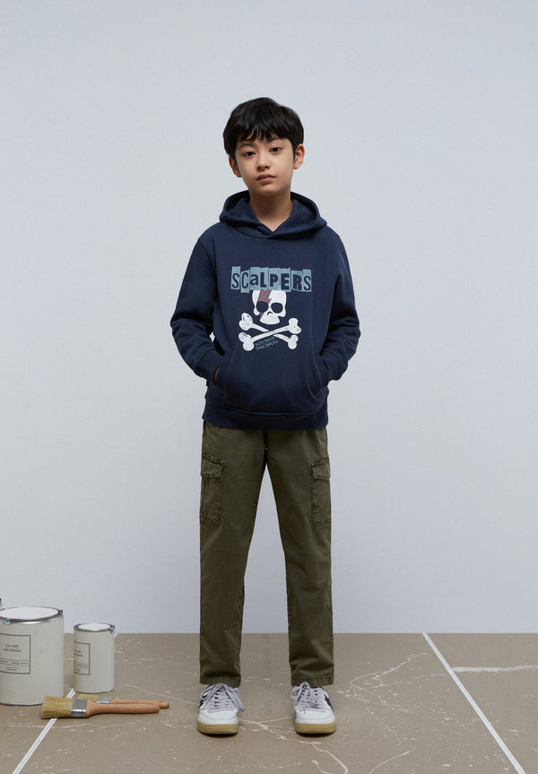 HOODIE MIT TOTENKOPFPRINT