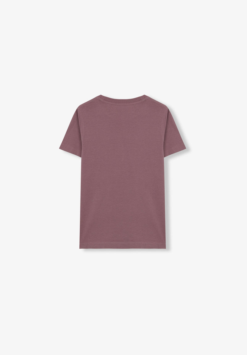 SHIRT IM WASHED-LOOK MIT KREISFÖRMIGEM PRINT