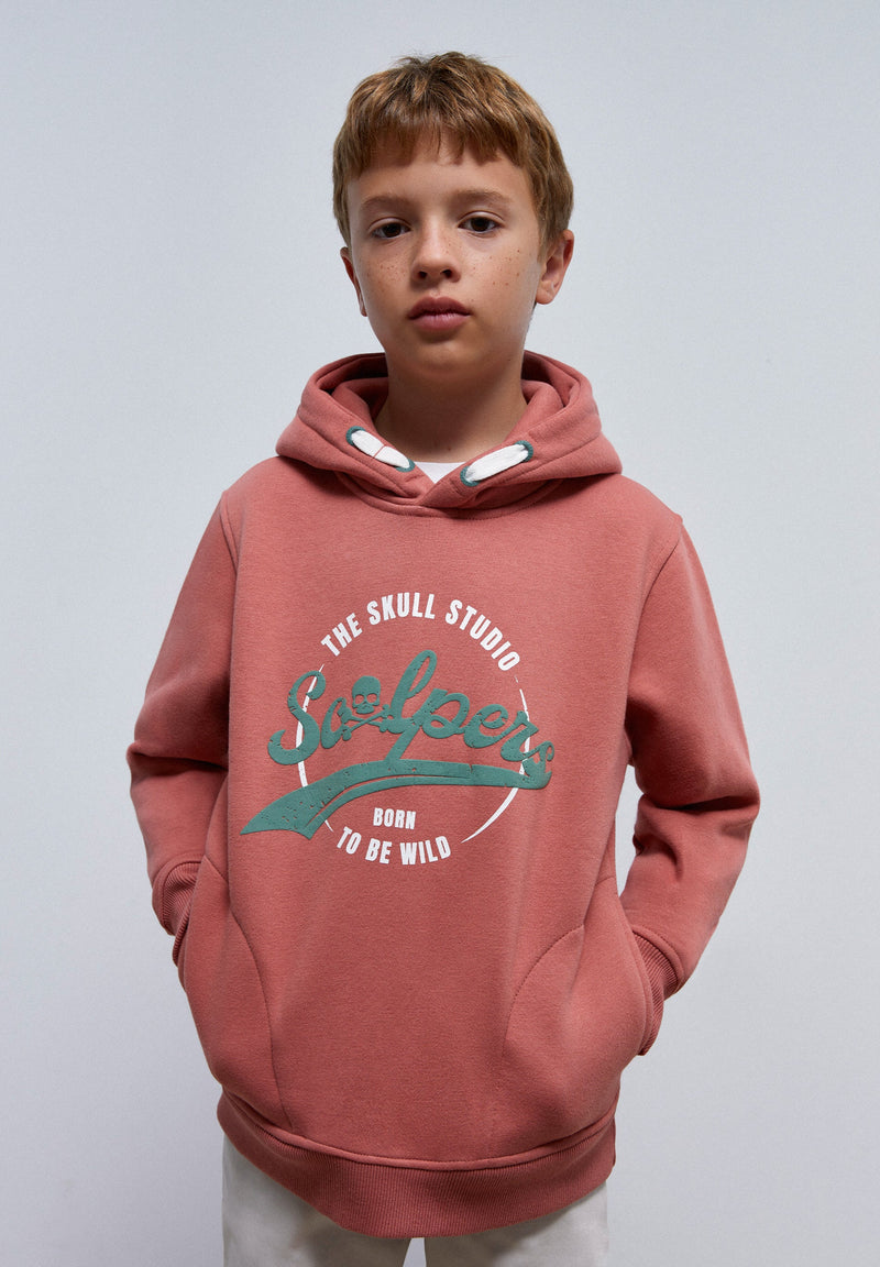 HOODIE MIT KAPUZE UND PRINT VORNE