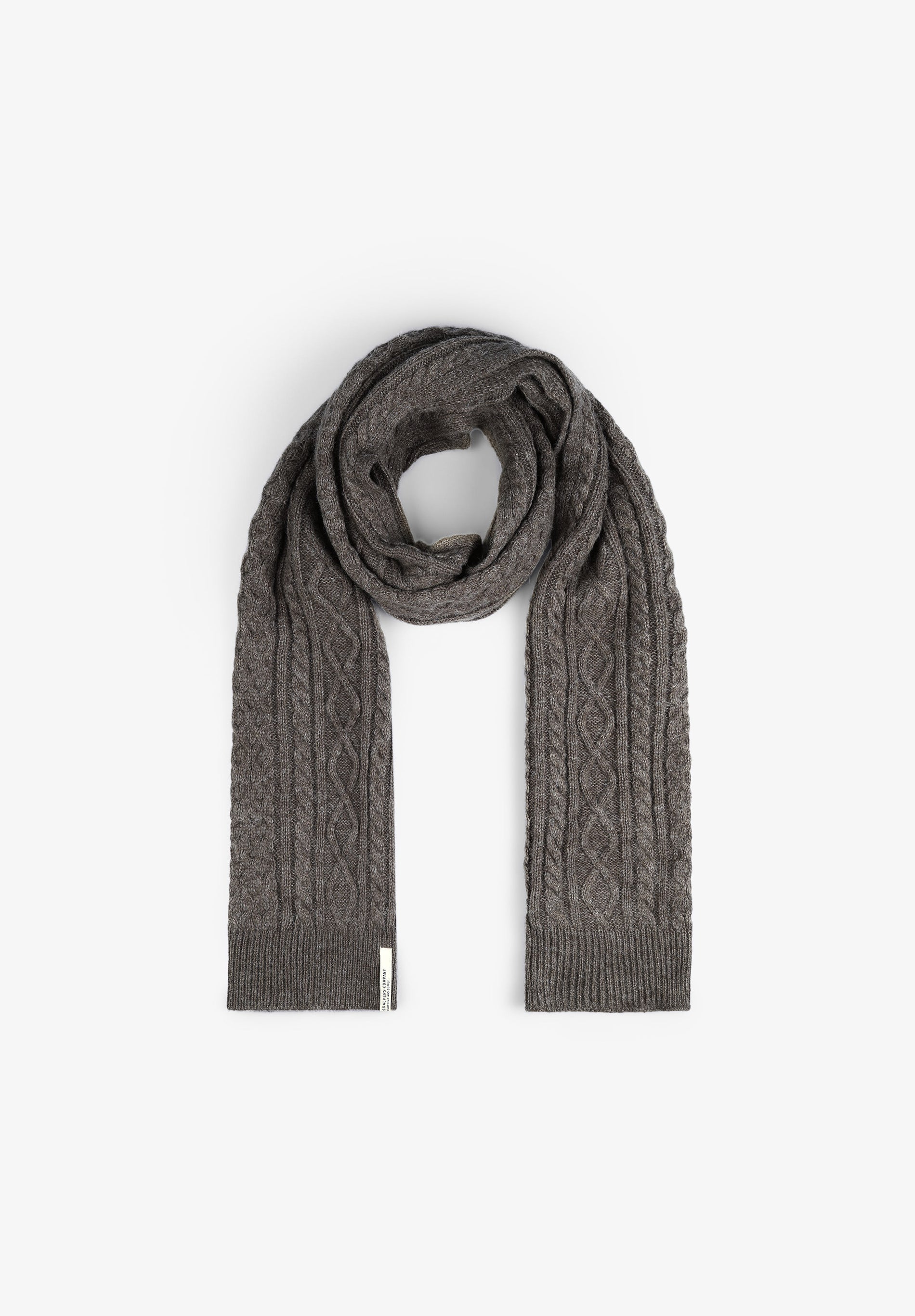 STRICKSCHAL MIT ZOPFMUSTER