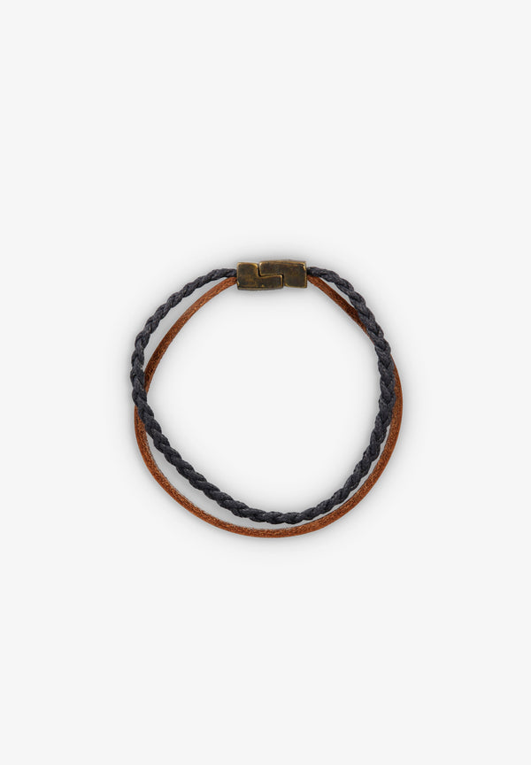 GEFLOCHTENES DOPPELARMBAND