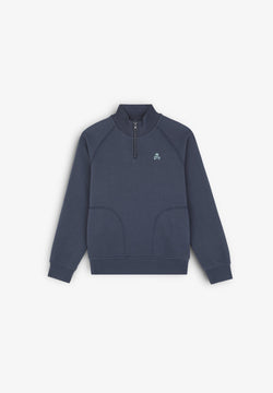 SWEATSHIRT MIT REISSVERSCHLUSS-KRAGEN