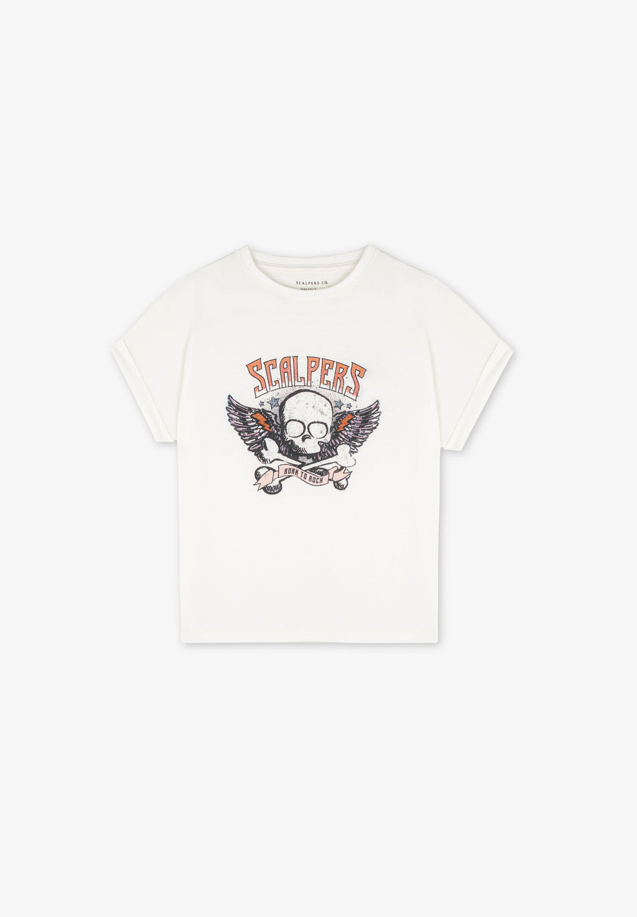 ANGEL SKULL TEE GIRLS