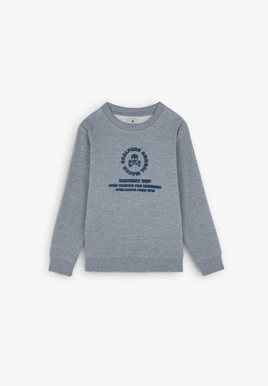 SWEATSHIRT MIT RELIEFPRINT VORNE