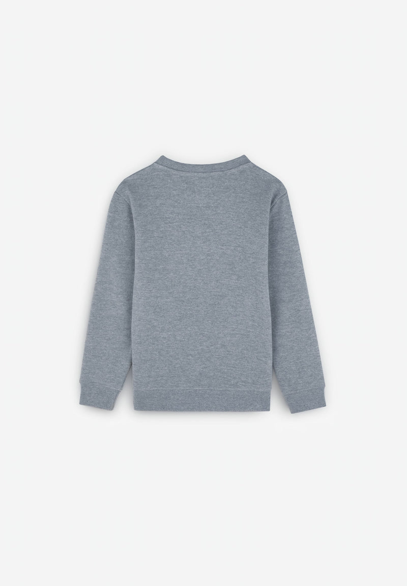 SWEATSHIRT MIT SCHAUMDRUCK VORNE