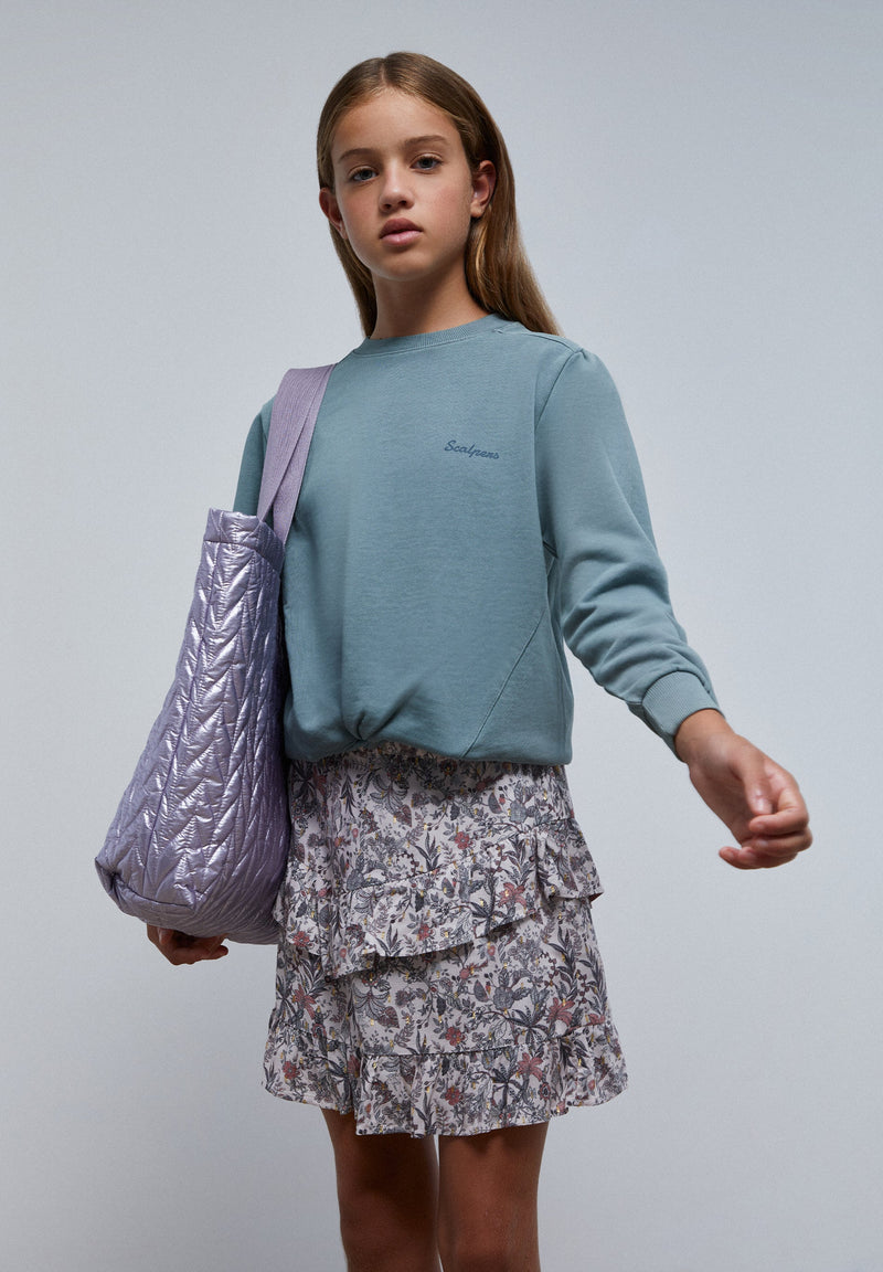 SWEATSHIRT MIT KNOTEN VORNE