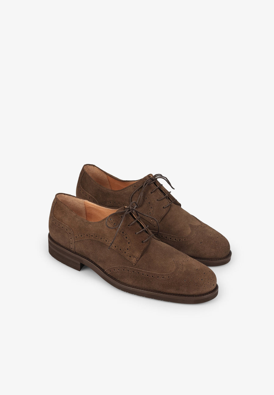 WILDLEDERSCHUHE MIT BROGUING