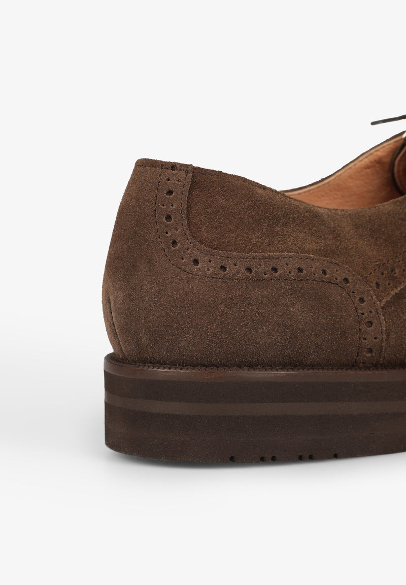 WILDLEDERSCHUHE MIT BROGUING