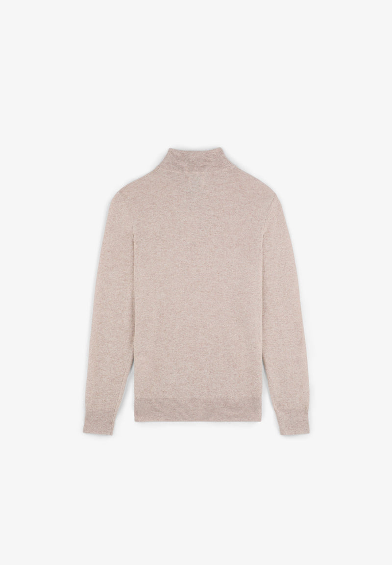 PULLOVER MIT FARBLICH PASSENDEM REISSVERSCHLUSS UND TOTENKOPF