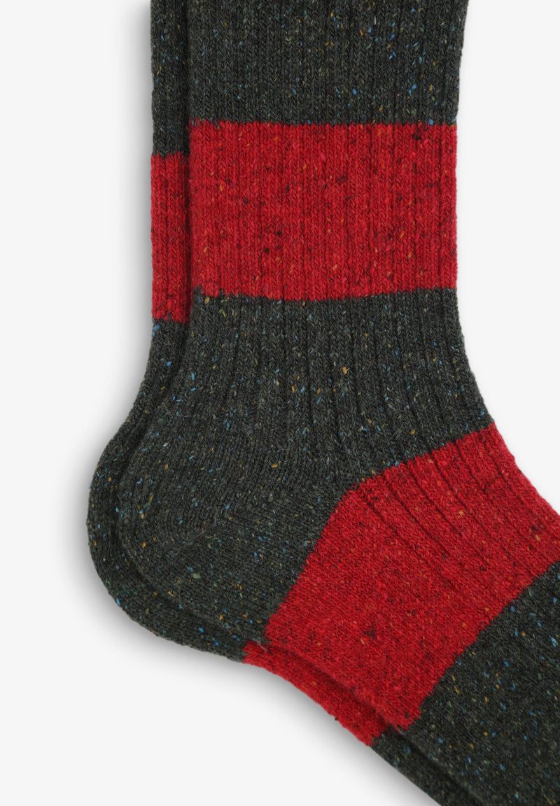 SOCKEN MIT BREITEN STREIFEN