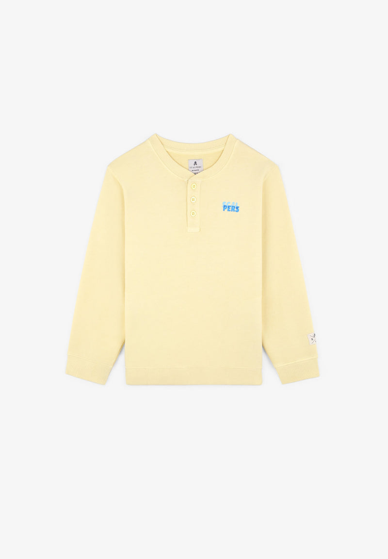 SWEATSHIRT MIT TOTENKOPF UND KNÖPFEN