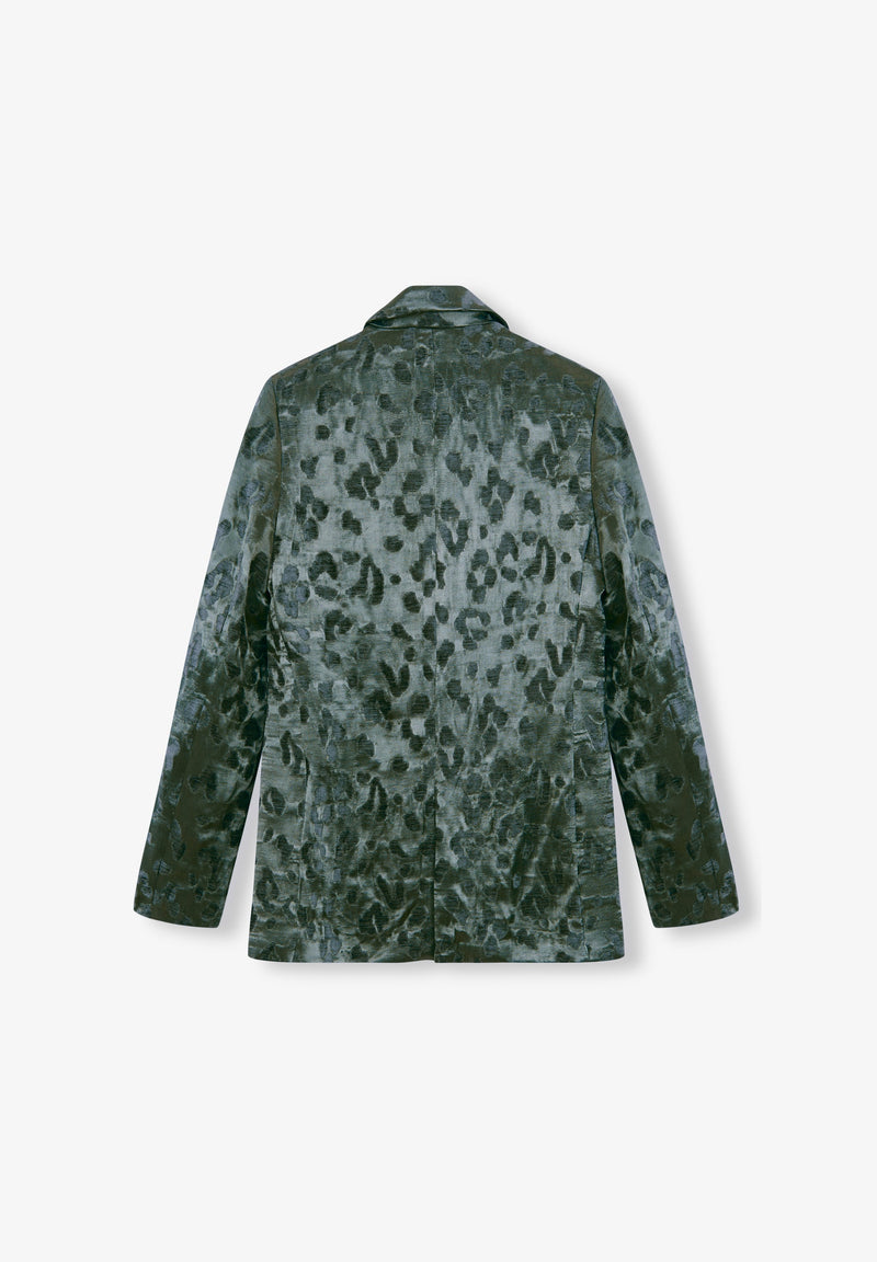 SAMTBLAZER MIT ANIMALPRINT