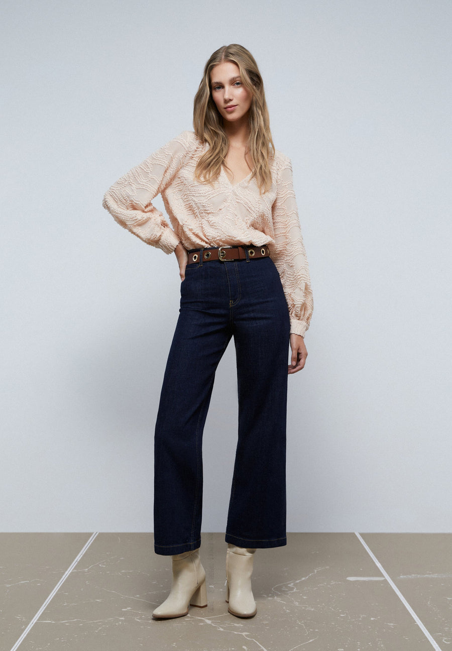 JACQUARD-BLUSE