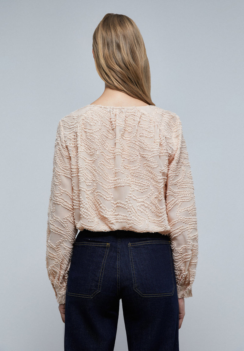 JACQUARD-BLUSE