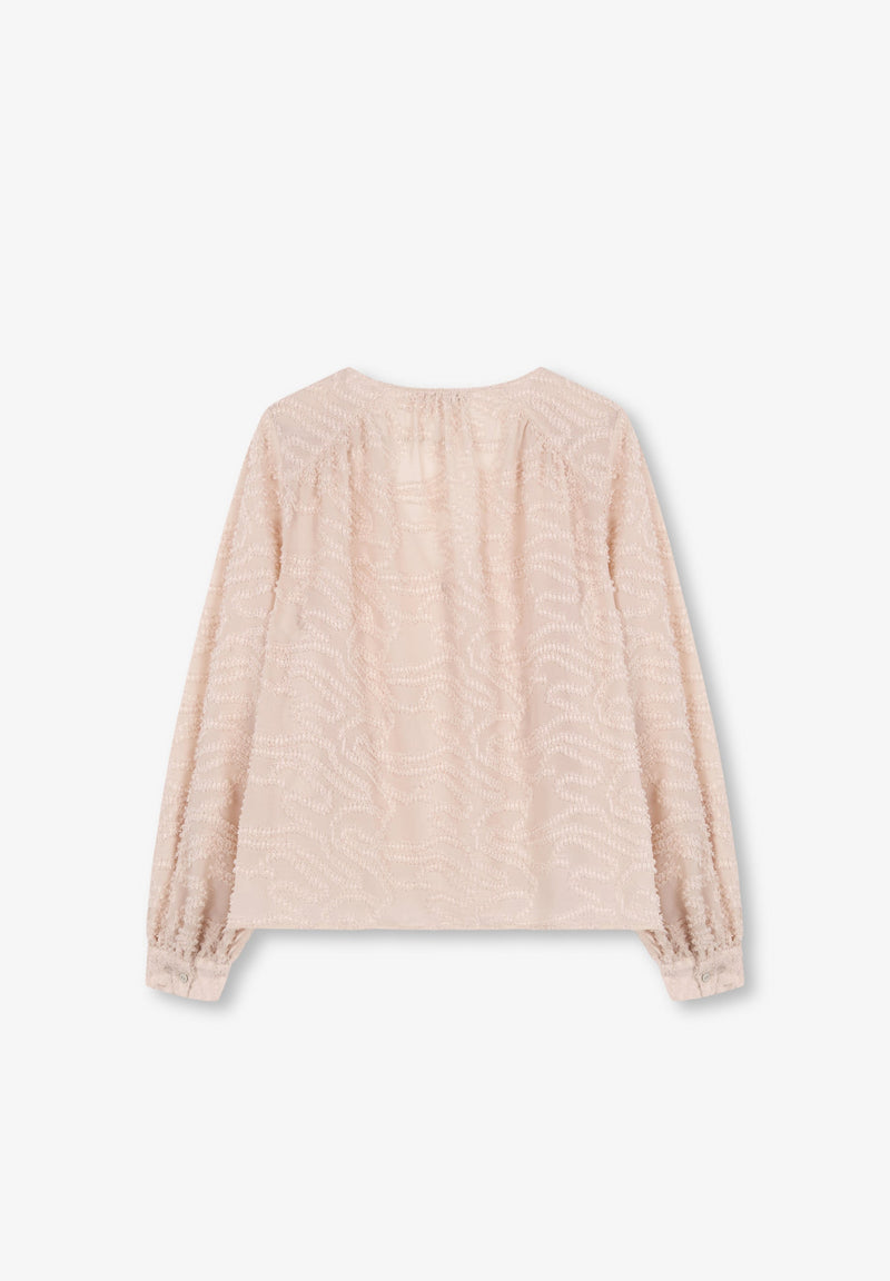 JACQUARD-BLUSE