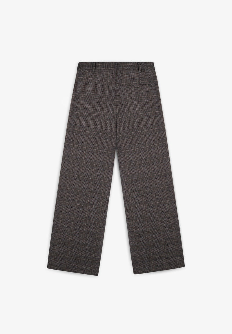 BROWN CHECK PANT