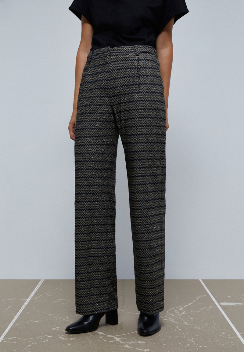 LUREX-HOSE MIT ZICKZACKMUSTER
