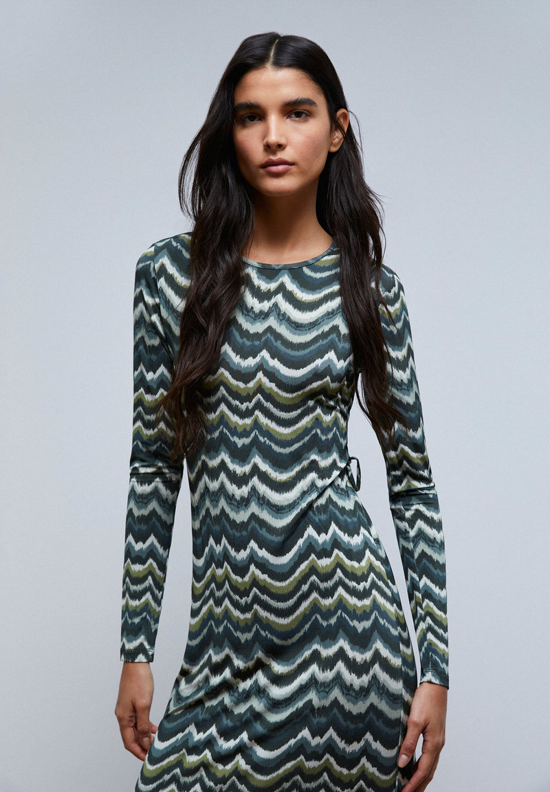 LACE UP BACK DRESS