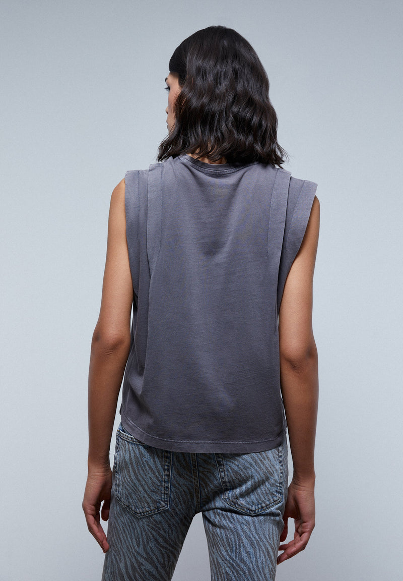 SHIRT MIT ZIERFALTEN