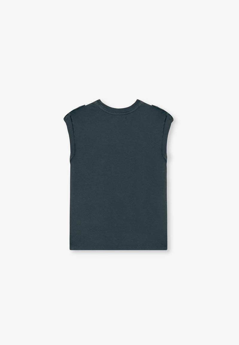 SHIRT MIT PRINT UND VERZIERTEN ÄRMELN
