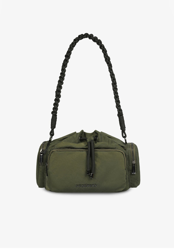 UMHÄNGETASCHE MIT MEHREREN TASCHEN