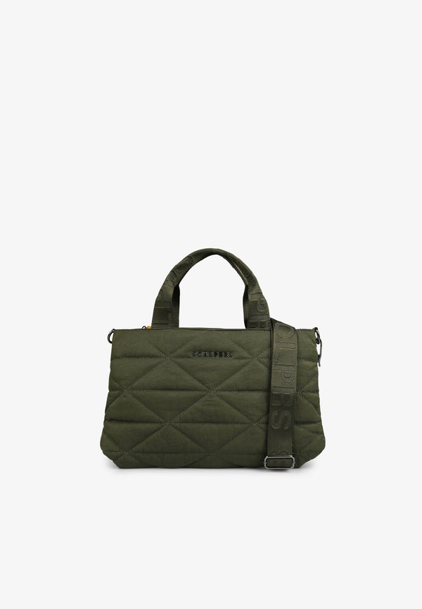 GESTEPPTE TASCHE MIT DOPPELTEN TRAGEGRIFFEN