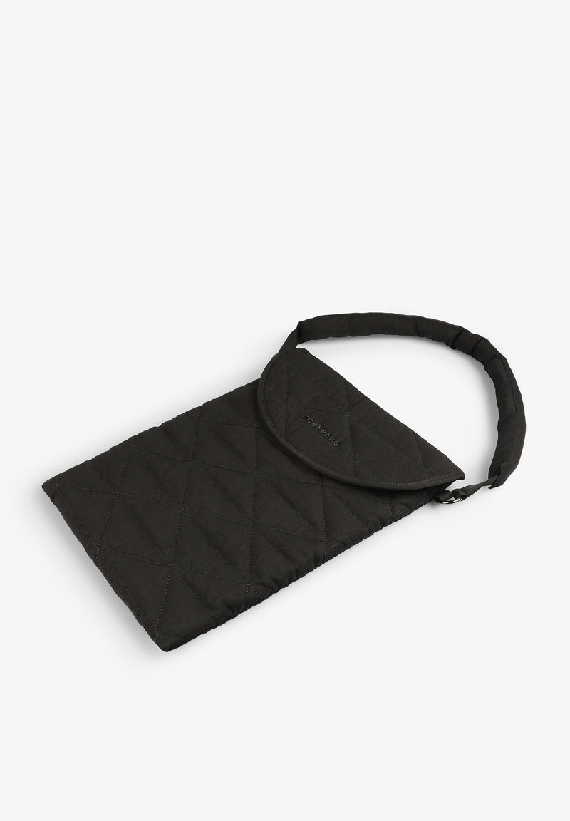 GESTEPPTE LAPTOPTASCHE IN METALLIC