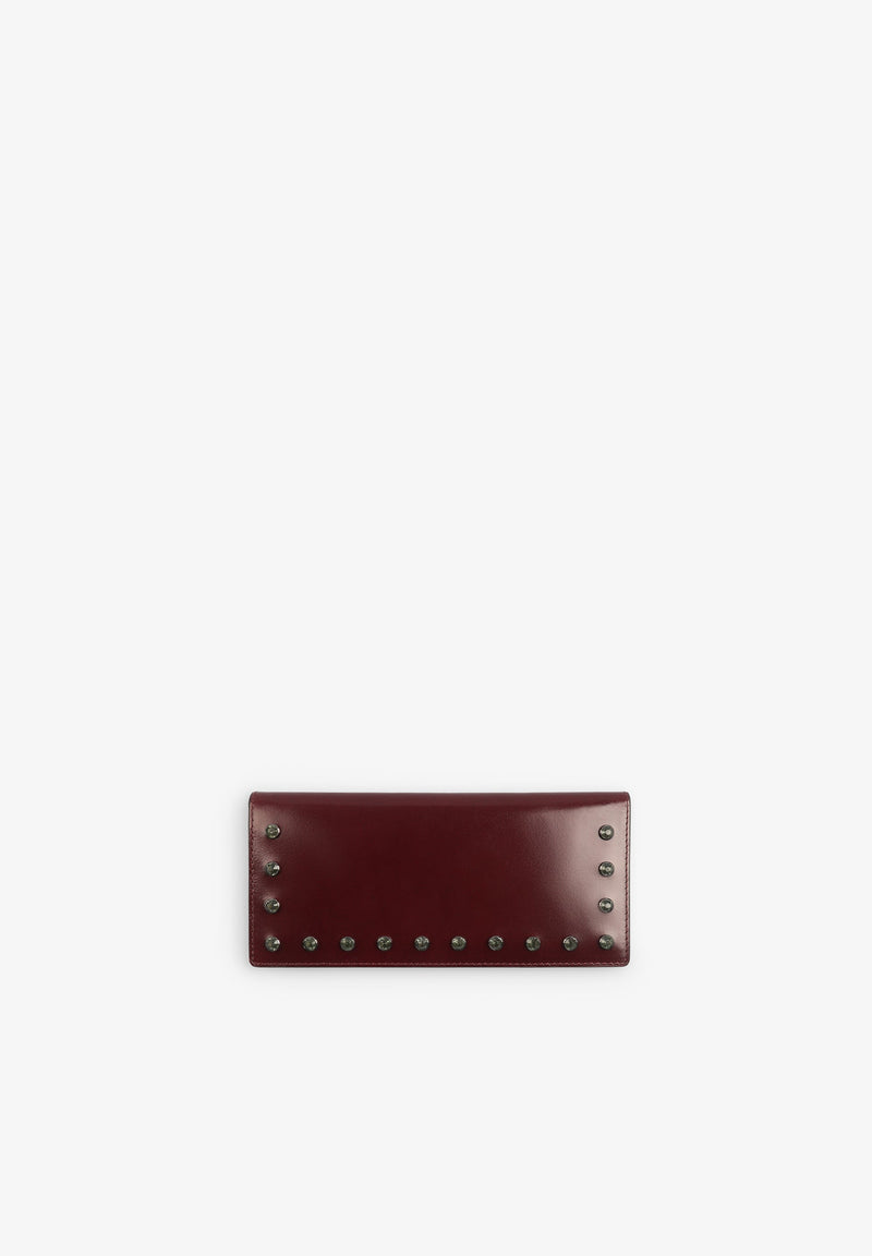 LEDERBRIEFTASCHE MIT NIETEN