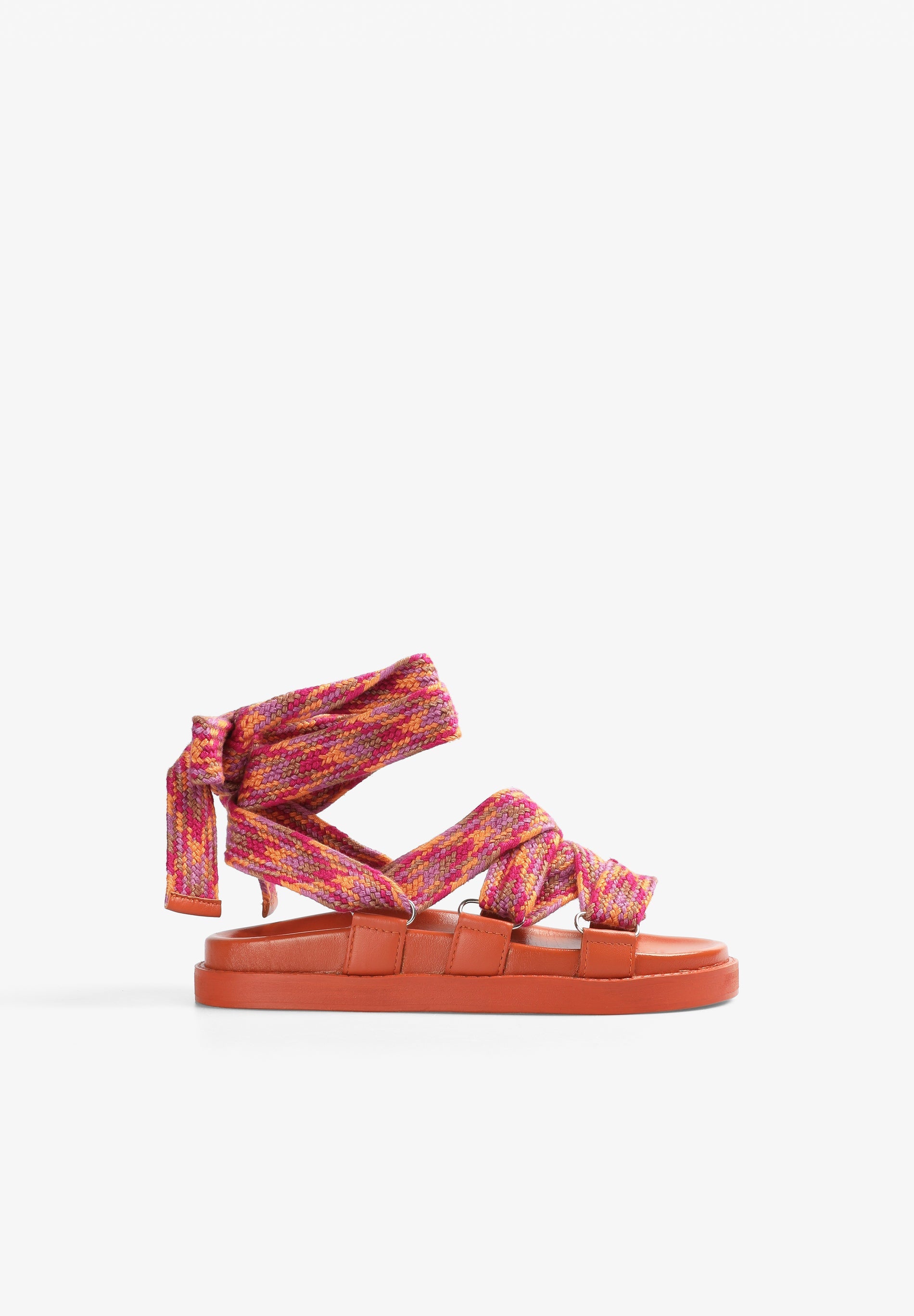 FLACHE SANDALEN MIT RIEMEN