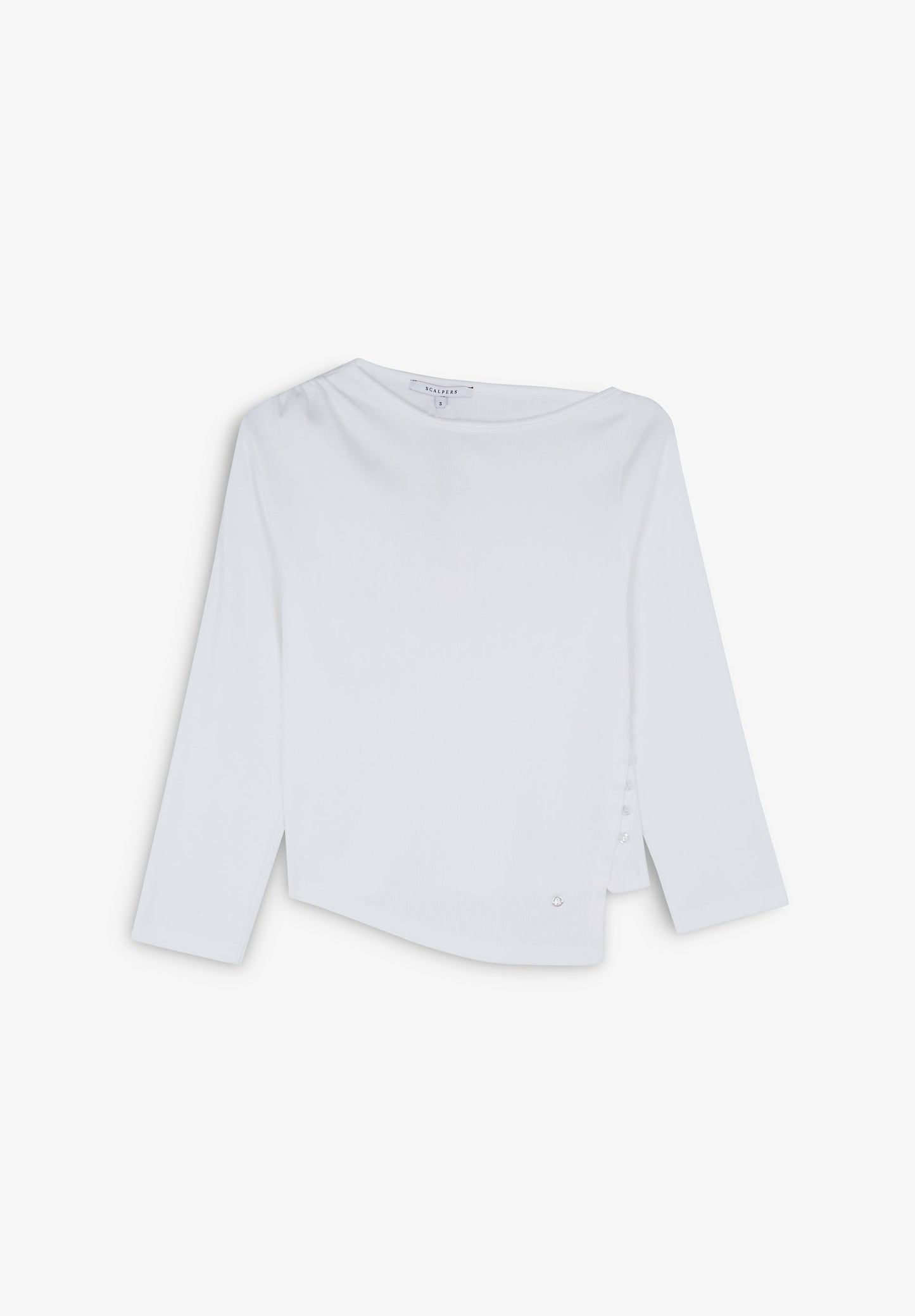 BUTTONS RIB LS TEE