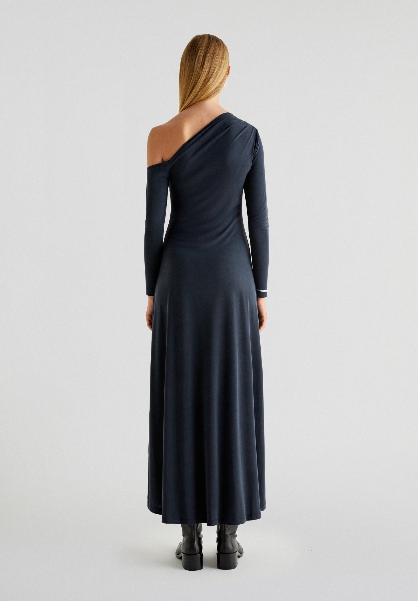 ASY RUCHED JERSEY DRESS