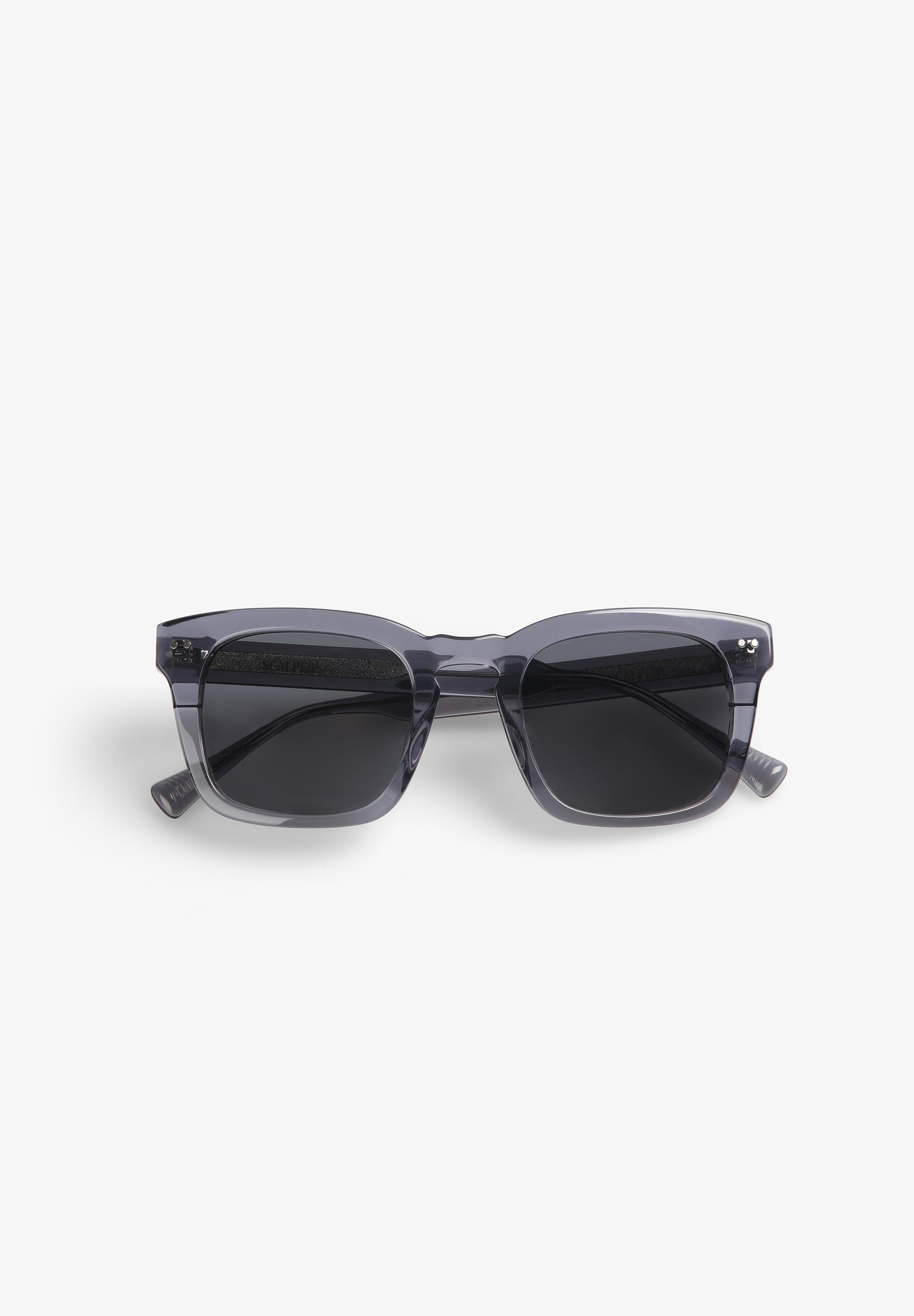 RECHTECKIGE TRANSPARENTE SONNENBRILLE