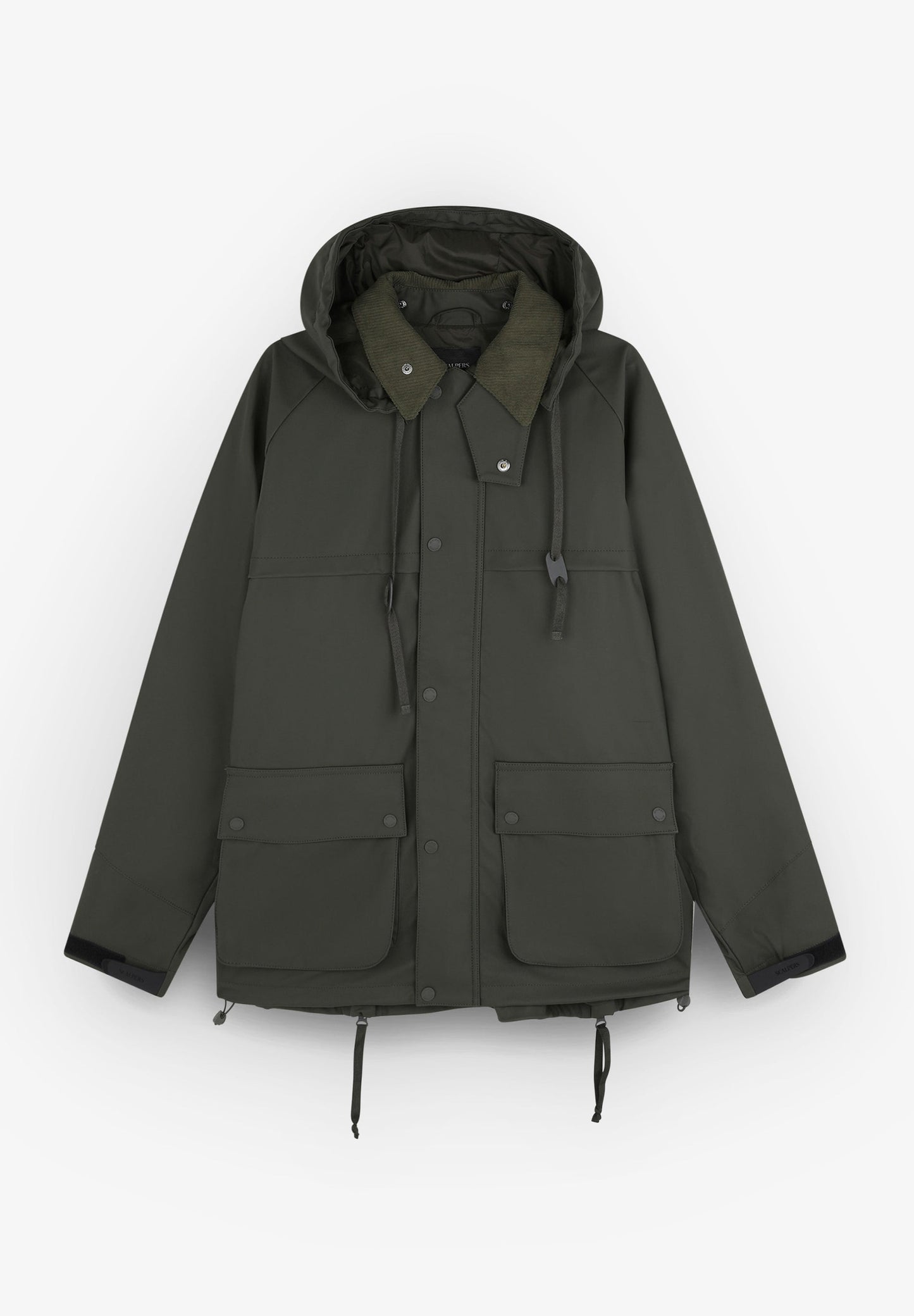 JACKE AUS FUNKTIONSSTOFF MIT KRAGEN AUS CORD