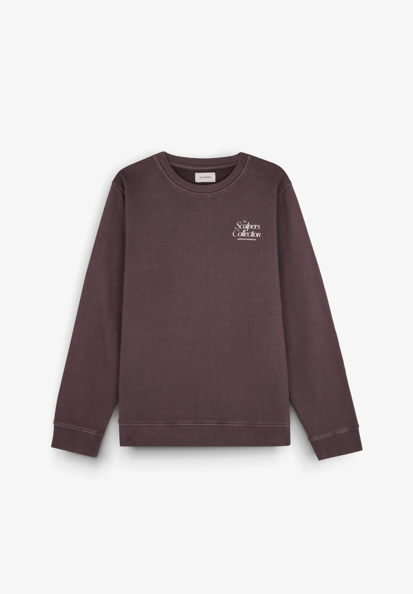 SWEATSHIRT IM WASHED-LOOK MIT LOGOPRINT