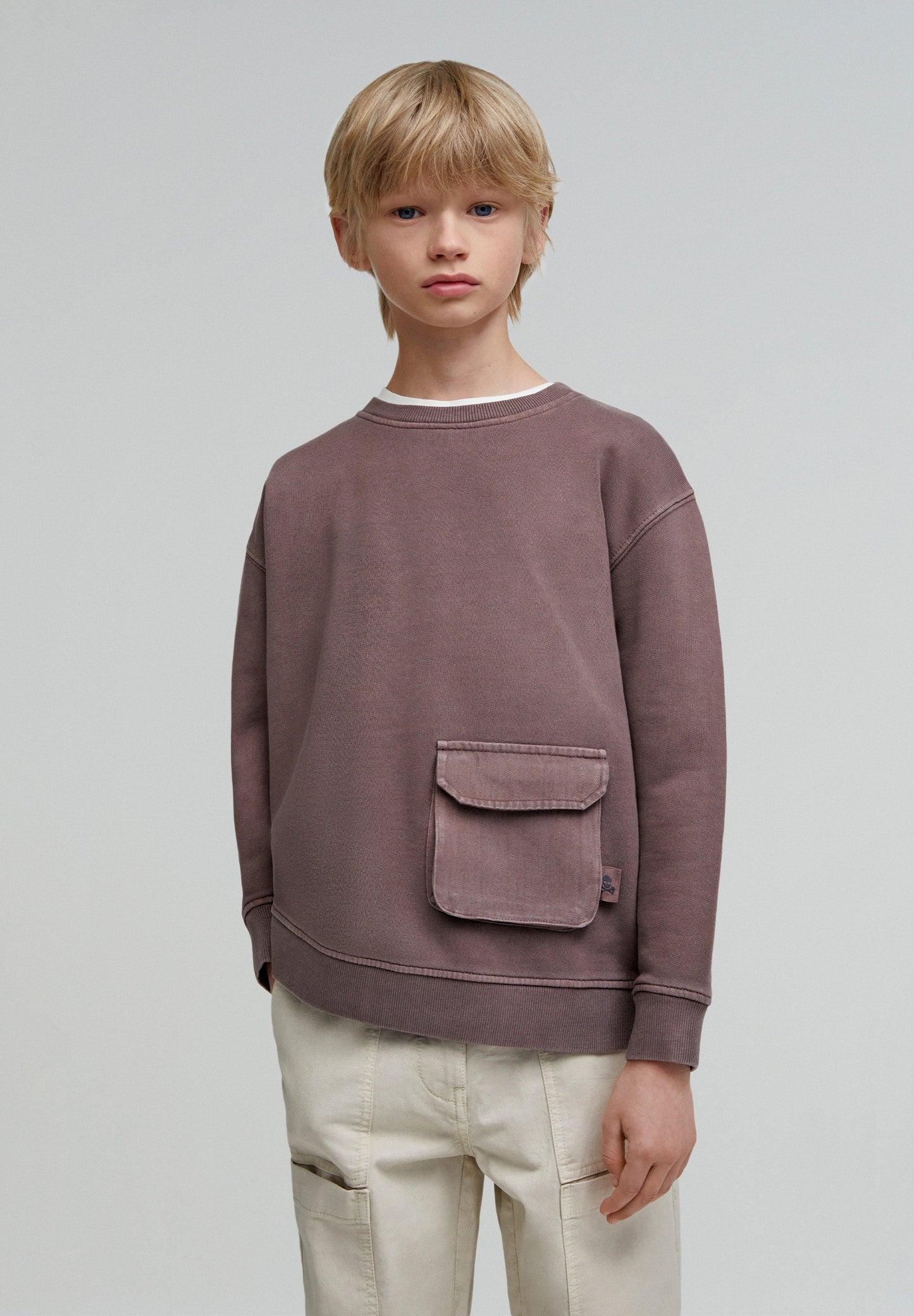 SWEATSHIRT FALTENBALGTASCHE