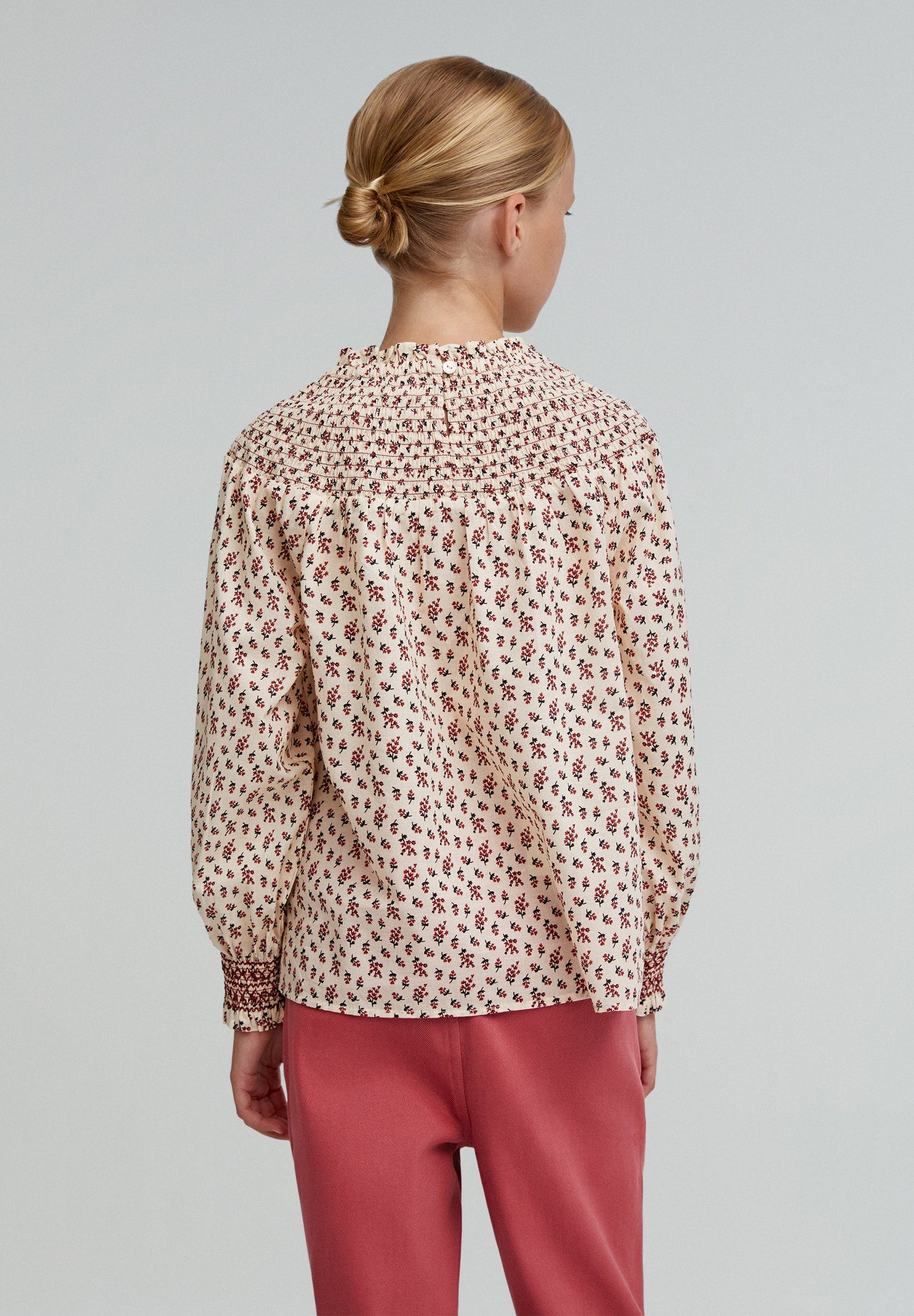 SMOCK FLOWER BLOUSE GIRLS