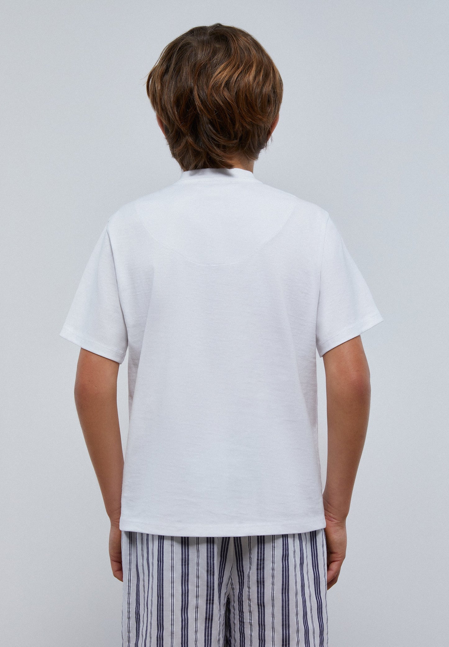 PYJAMA MIT STREIFENDETAIL AN DER HOSE