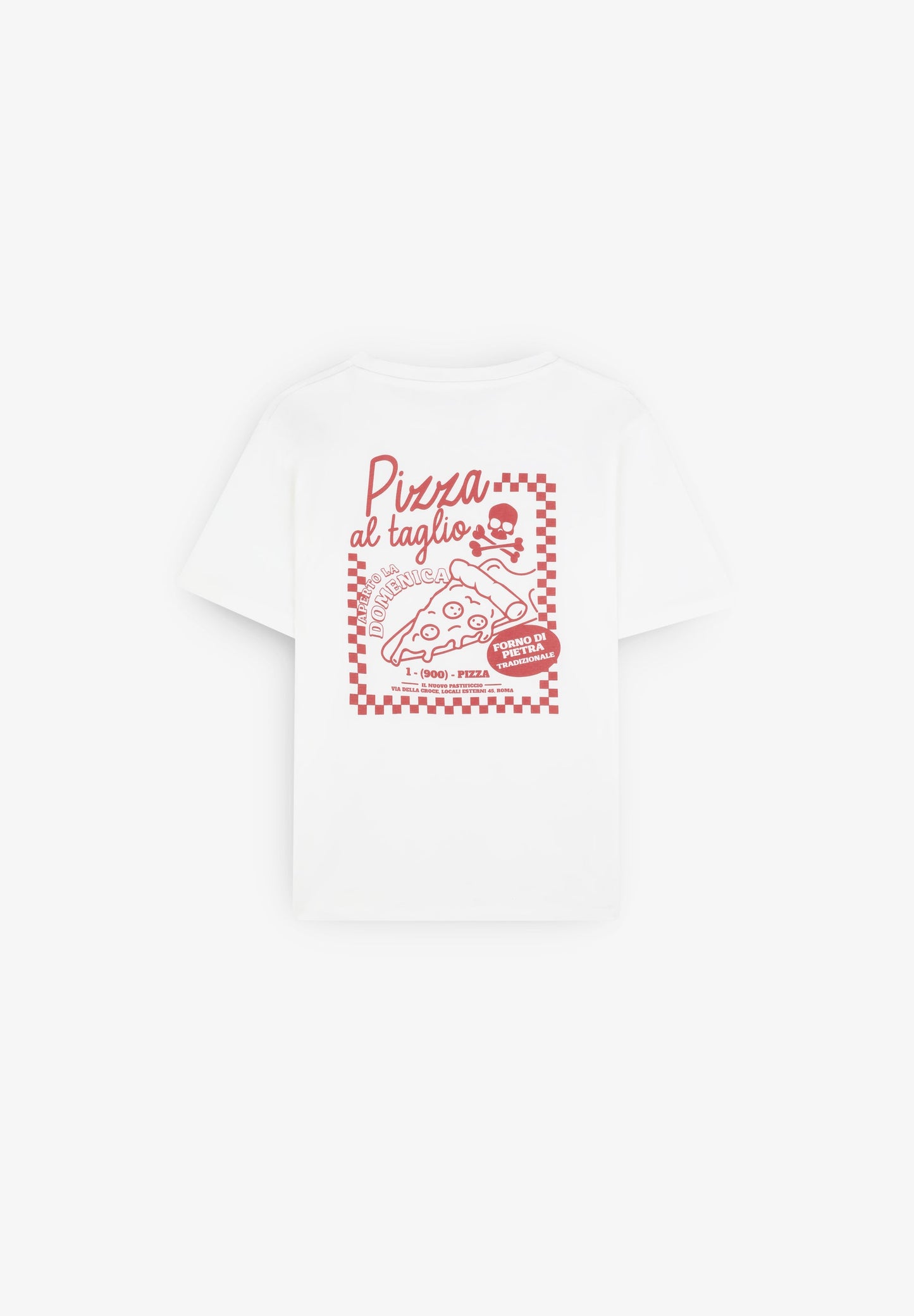 T-SHIRT MIT PIZZA-PRINT